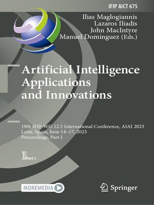 cover image of Artificial Intelligence Applications and Innovations
